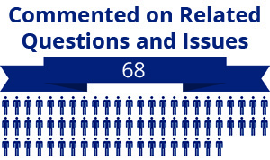 68 citizens commented on related questions or issues