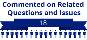 18 citizens commented on related questions or issues