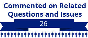 26 citizens commented on related questions or issues