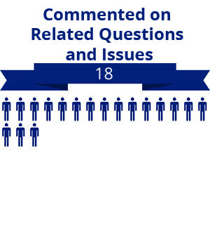 18 citizens commented on related questions or issues