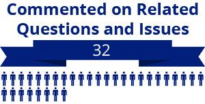 32 citizens commented on related questions or issues