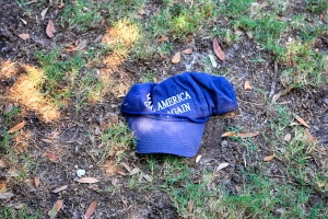 discarded political hat