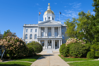 nh statehouse in summer concord new hampshire