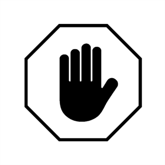 stop sign assault icon 